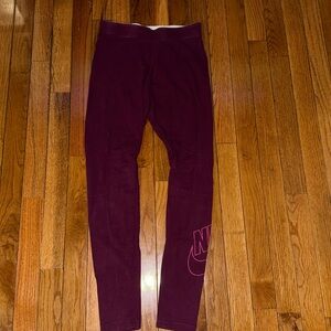 Maroon Nike Leggings
